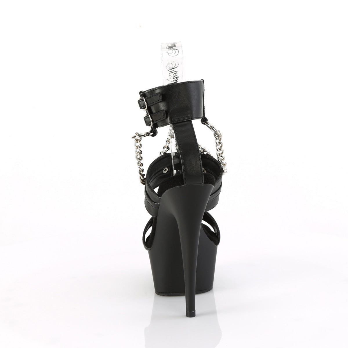 【PLEASER】DELIGHT-661 シューズ Blk Faux Leather/Blk Matte【取寄】