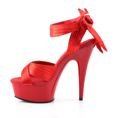 【PLEASER】DELIGHT-668 シューズ Red Satin/Red【取寄】