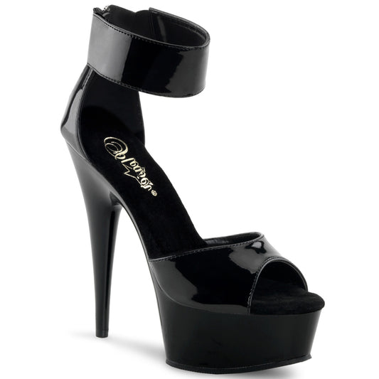 【PLEASER】DELIGHT-670-3 プラットフォームシューズ Blk/Blk【取寄】