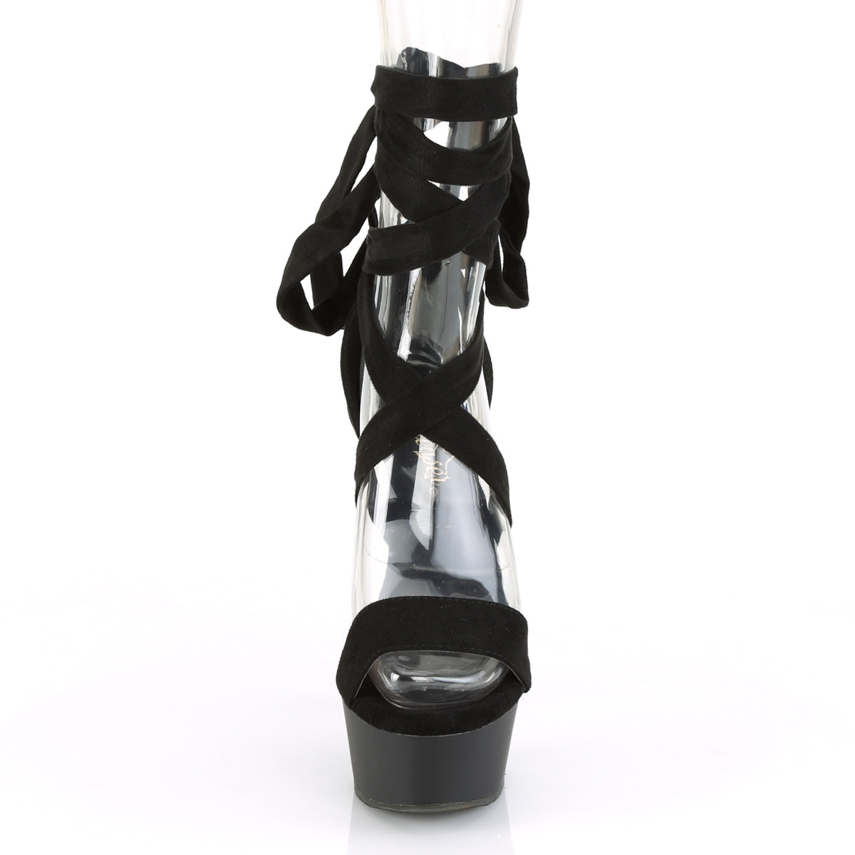 【PLEASER】DELIGHT-671 シューズ Blk Faux Suede/Blk Matte【取寄】