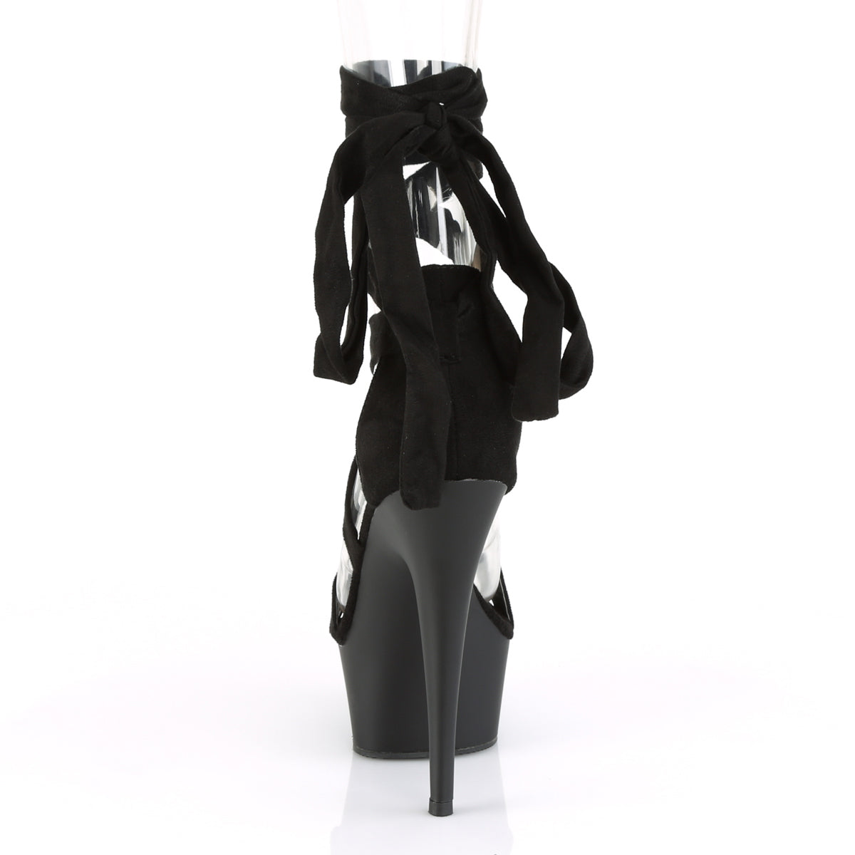 【PLEASER】DELIGHT-671 シューズ Blk Faux Suede/Blk Matte【取寄】