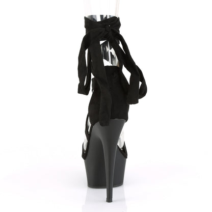 【PLEASER】DELIGHT-671 シューズ Blk Faux Suede/Blk Matte【取寄】