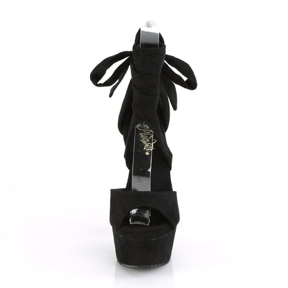 【PLEASER】DELIGHT-679 シューズ Blk Faux Suede/Blk Faux Suede【取寄】