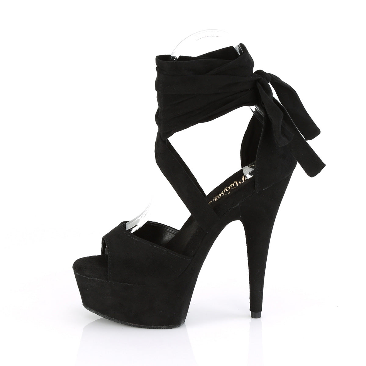 【PLEASER】DELIGHT-679 シューズ Blk Faux Suede/Blk Faux Suede【取寄】
