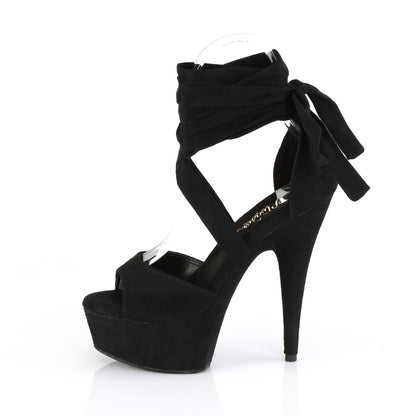【PLEASER】DELIGHT-679 シューズ Blk Faux Suede/Blk Faux Suede【取寄】