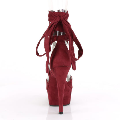 【PLEASER】DELIGHT-679 シューズ Burgundy Faux Suede/Burgundy Faux Suede【取寄】