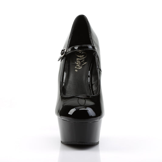 【PLEASER】DELIGHT-687 プラットフォームシューズ Blk Pat/Blk【取寄】