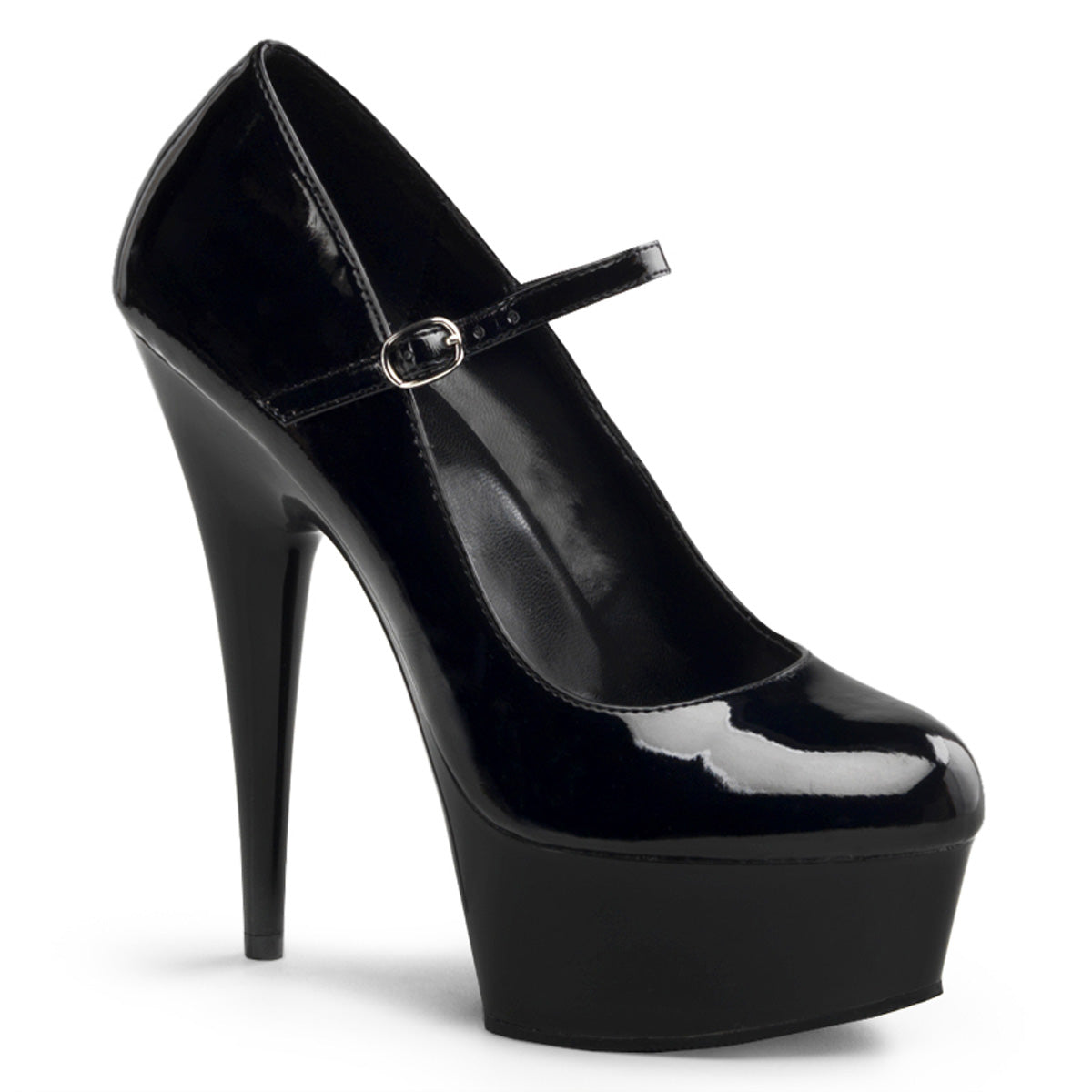 【PLEASER】DELIGHT-687 シューズ Blk Pat/Blk【取寄】