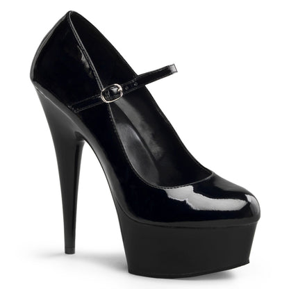 【PLEASER】DELIGHT-687 シューズ Blk Pat/Blk【取寄】