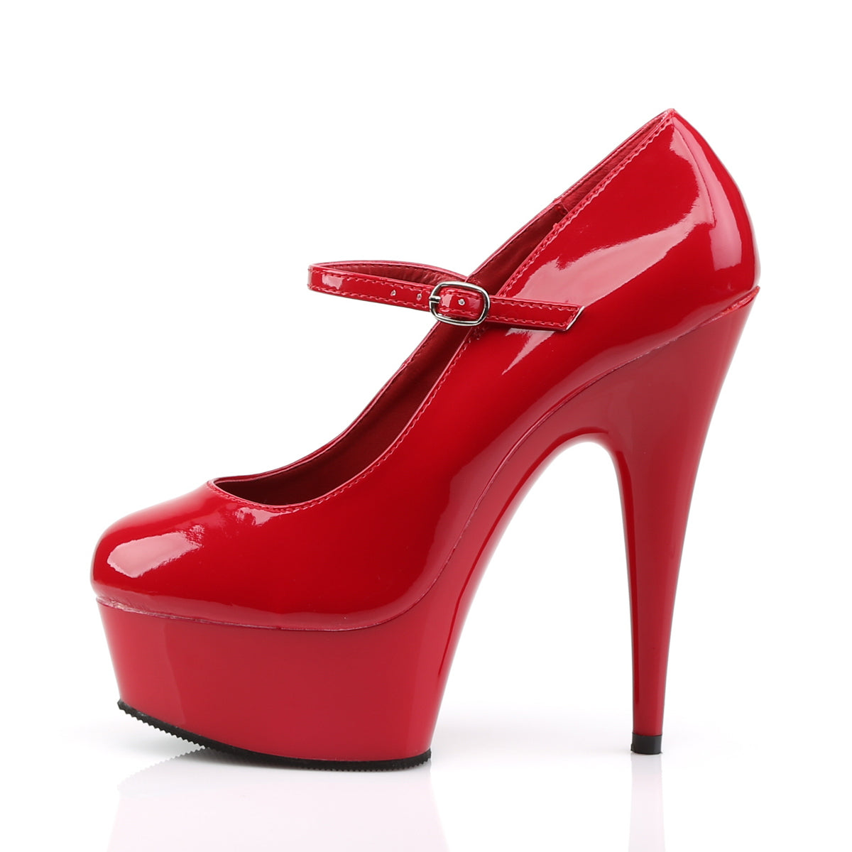 【PLEASER】DELIGHT-687 シューズ Red/Red【取寄】