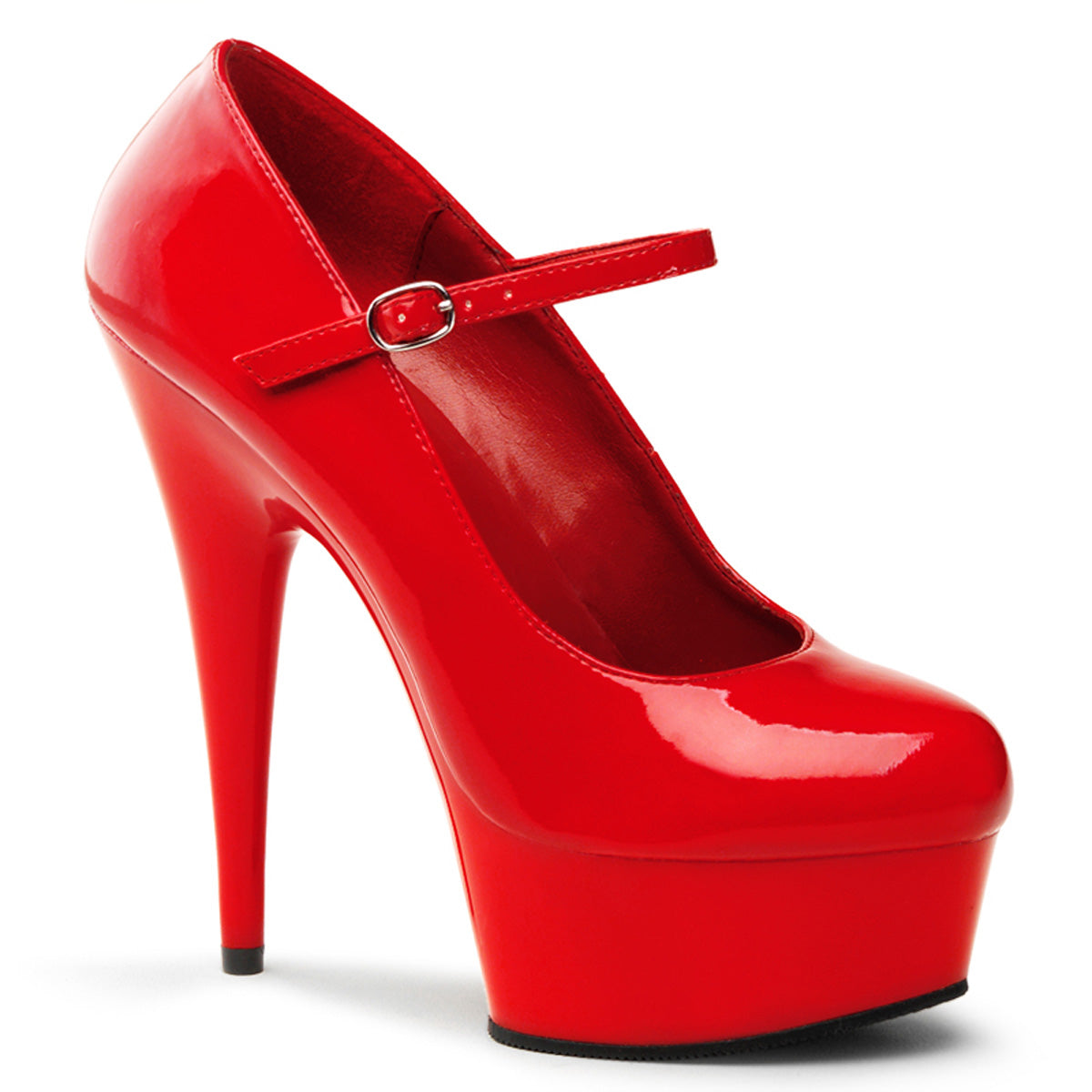 【PLEASER】DELIGHT-687 シューズ Red/Red【取寄】