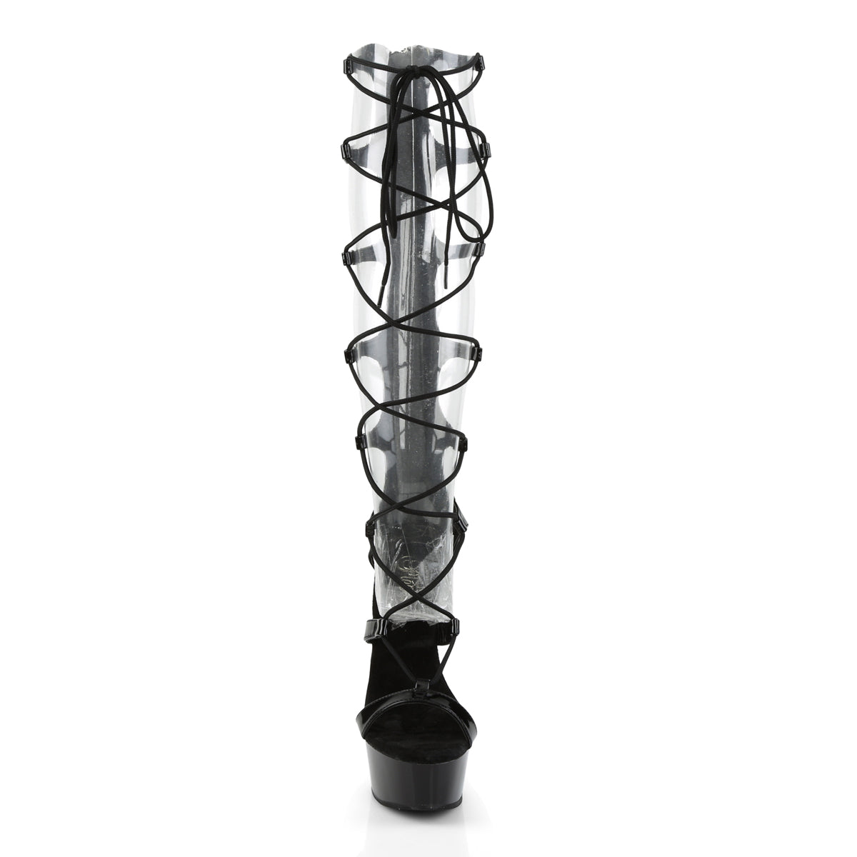 【PLEASER】DELIGHT-698 シューズ Blk Pat/Blk【取寄】