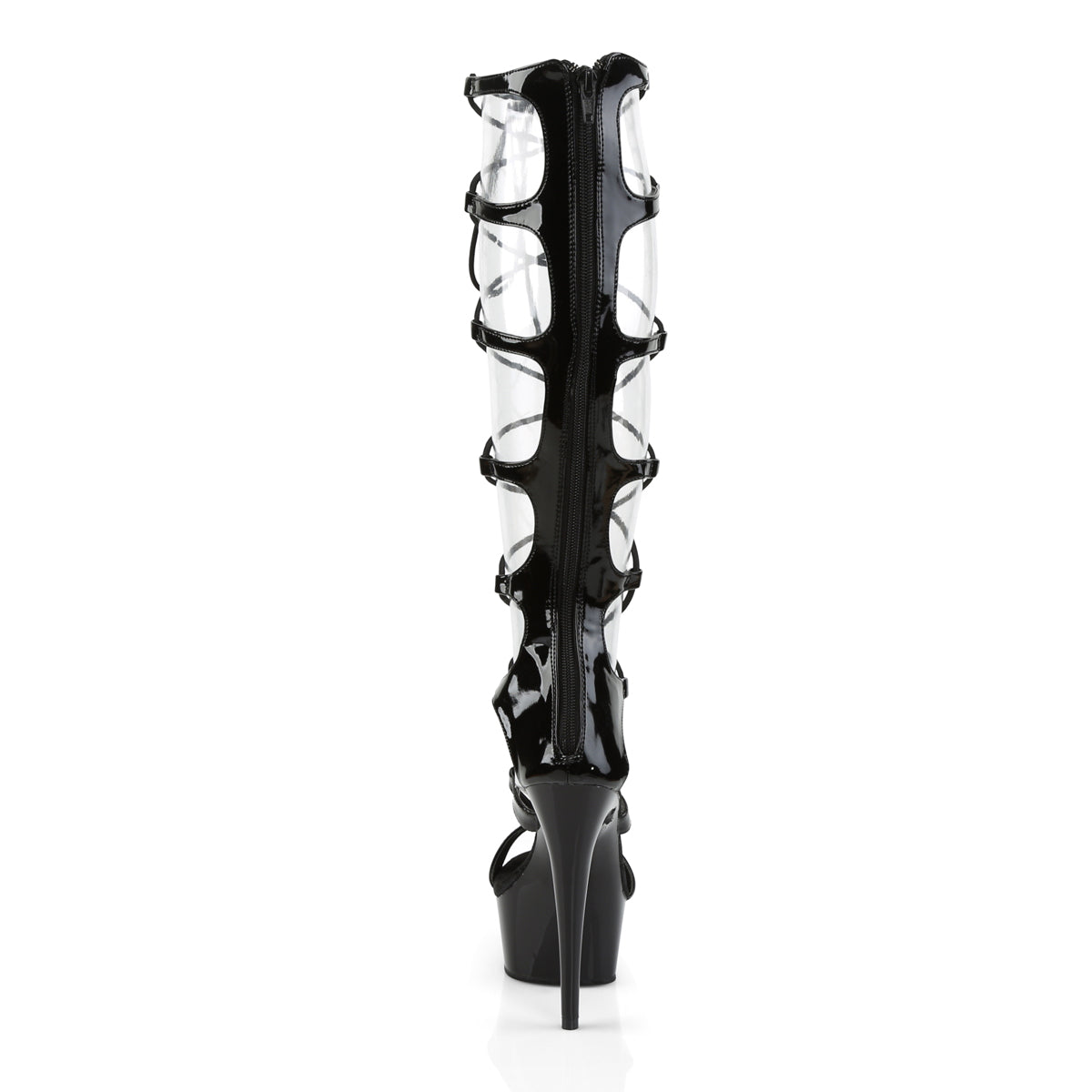 【PLEASER】DELIGHT-698 シューズ Blk Pat/Blk【取寄】