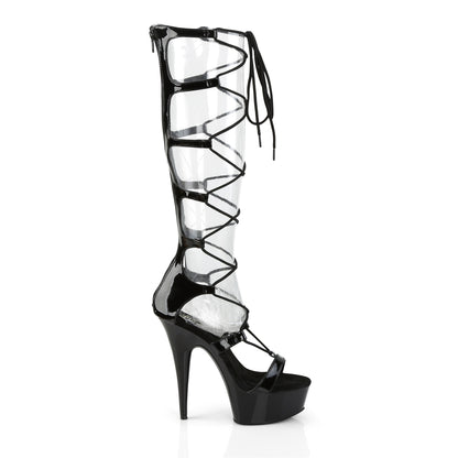 【PLEASER】DELIGHT-698 シューズ Blk Pat/Blk【取寄】
