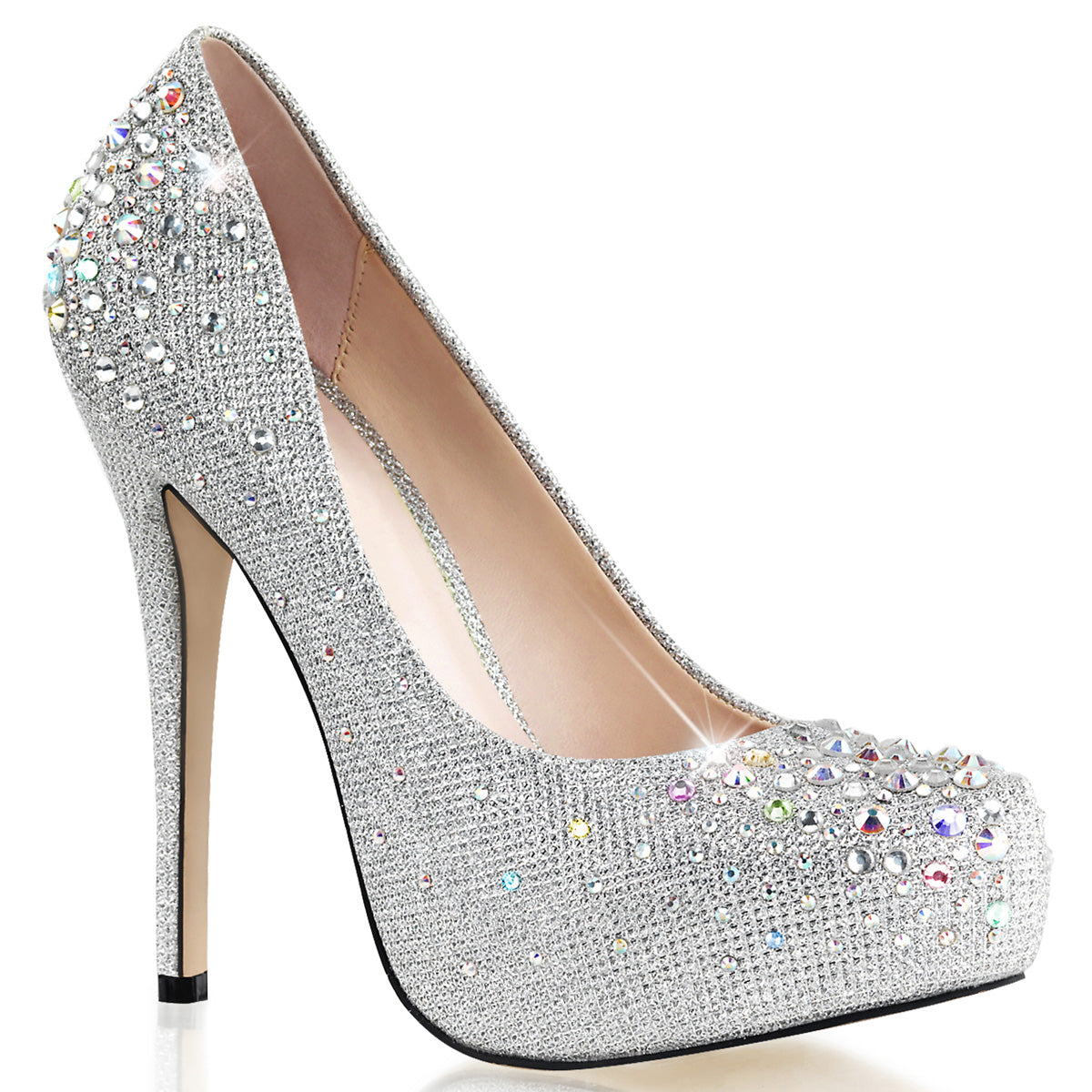 【FABULICIOUS】DESTINY-06R シューズ Slv Glitter Mesh Fabric【取寄】