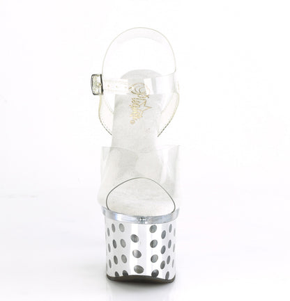 【PLEASER】DISCOLITE-708DOTS シューズ Clr/Slv Chrome【取寄】