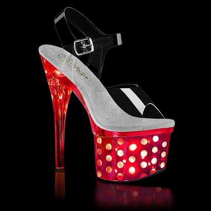 【PLEASER】DISCOLITE-708DOTS シューズ Clr/Slv Chrome【取寄】