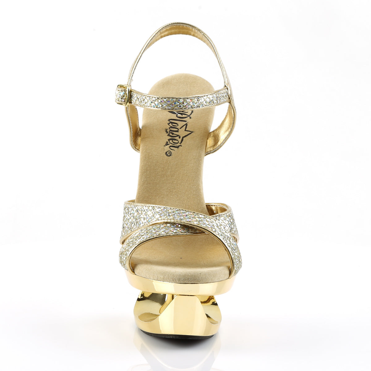 【PLEASER】ECLIPSE-619G シューズ Gold Multi Gltr/Gold Chrome【取寄】
