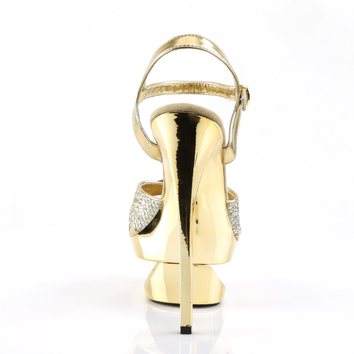 【PLEASER】ECLIPSE-619G シューズ Gold Multi Gltr/Gold Chrome【取寄】