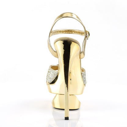 【PLEASER】ECLIPSE-619G シューズ Gold Multi Gltr/Gold Chrome【取寄】