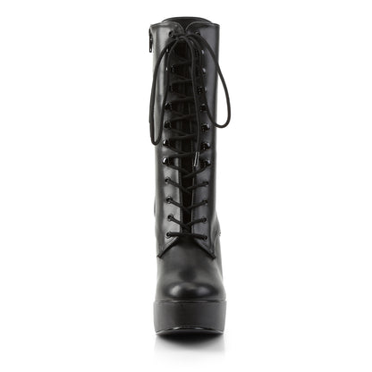 【PLEASER】ELECTRA-1020 シューズ Blk Faux Leather/Blk Matte【取寄】