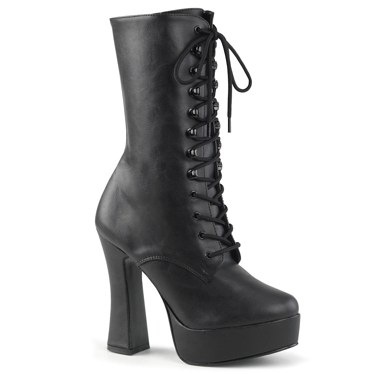 【PLEASER】ELECTRA-1020 シューズ Blk Faux Leather/Blk Matte【取寄】