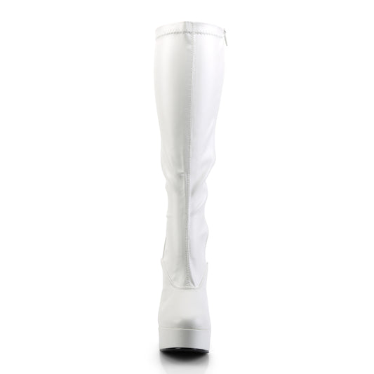 【PLEASER】ELECTRA-2000Z プラットフォームシューズ Wht Str Faux Leather【取寄】