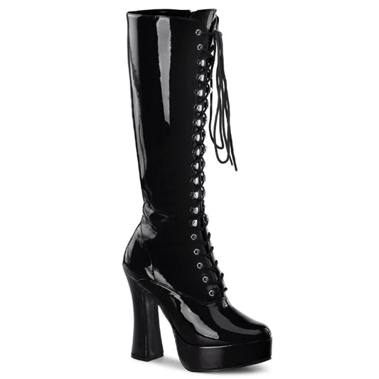 【PLEASER】ELECTRA-2020 プラットフォームシューズ Blk Pat【取寄】