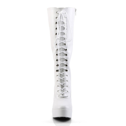 【PLEASER】ELECTRA-2020 シューズ Wht Faux Leather【取寄】