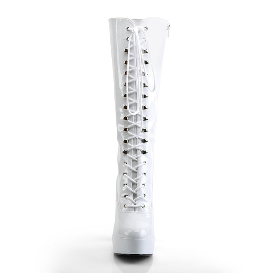 【PLEASER】ELECTRA-2020 プラットフォームシューズ Wht Pat【取寄】