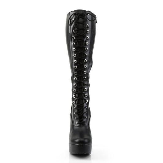 【PLEASER】ELECTRA-2023 プラットフォームシューズ Blk Str Faux Leather【取寄】