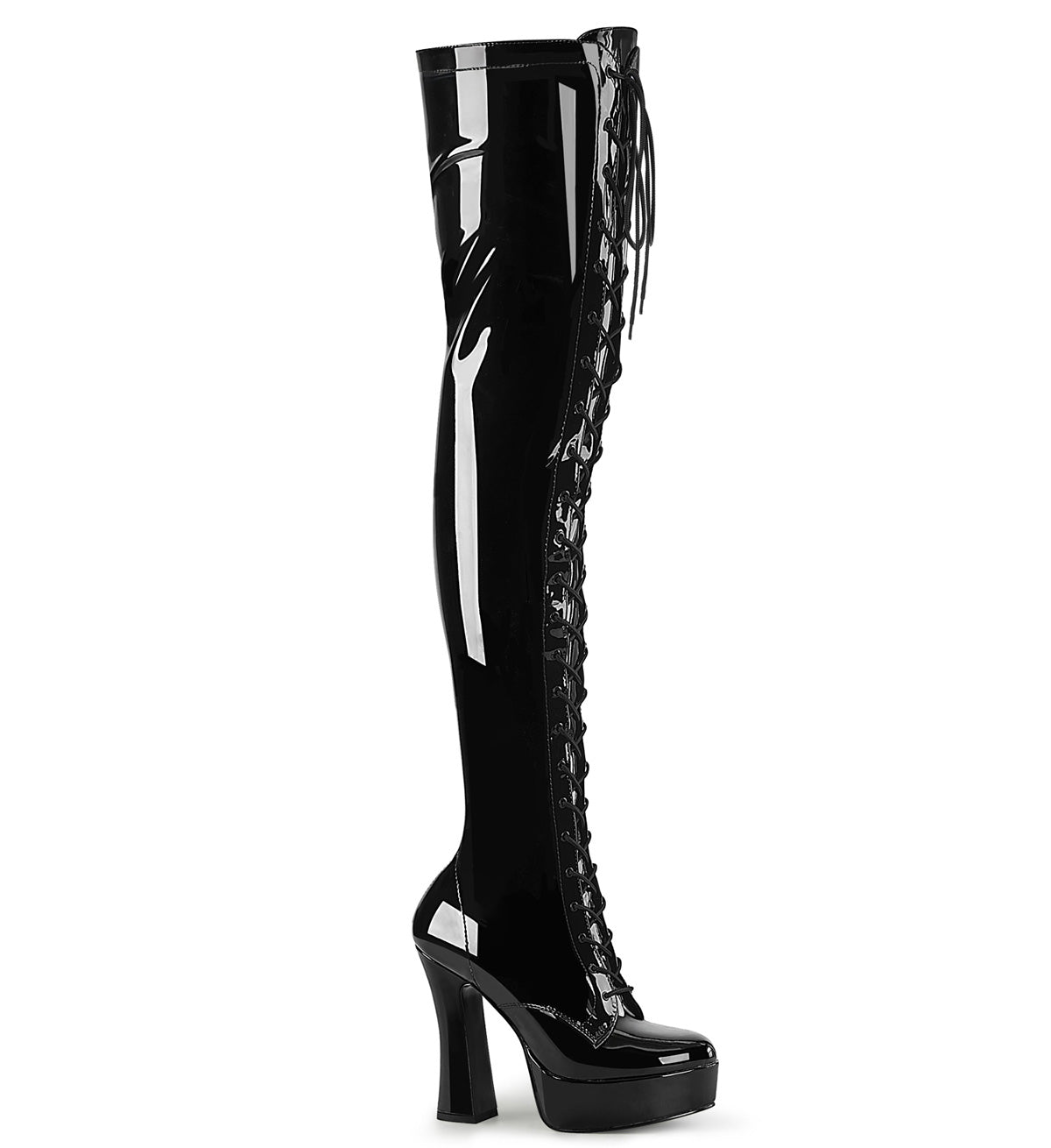 【PLEASER】ELECTRA-3023 シューズ Blk Str. Pat/Blk【取寄】