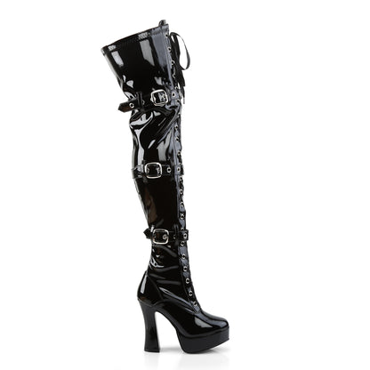 【PLEASER】ELECTRA-3028 プラットフォームシューズ Blk Str Pat【取寄】