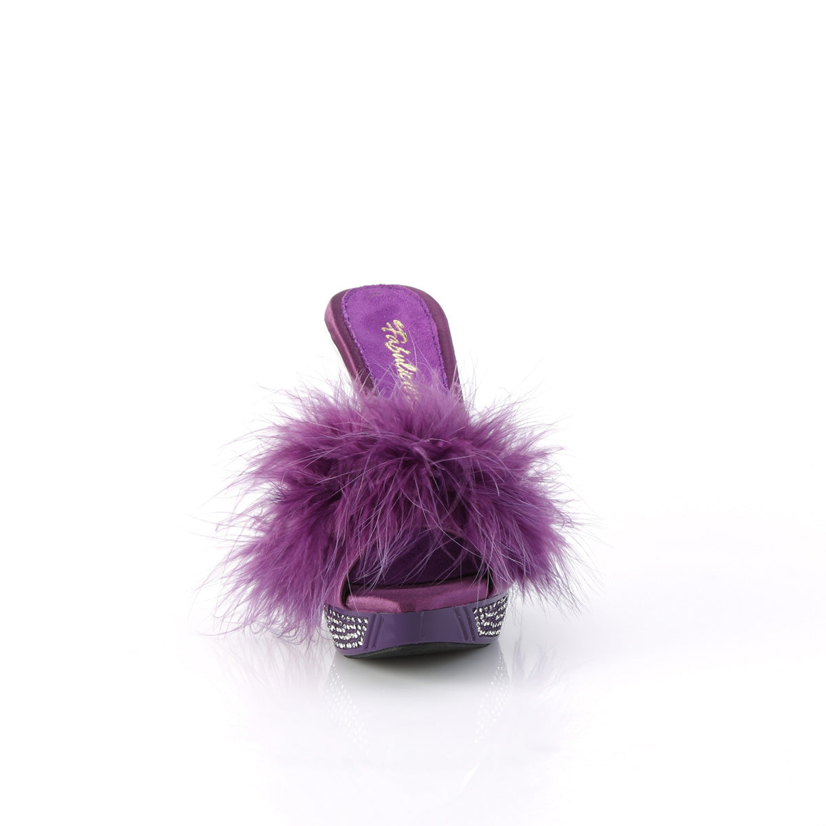 【FABULICIOUS】ELEGANT-401F シューズ Purple Marabou-Faux Leather/Purple【取寄】