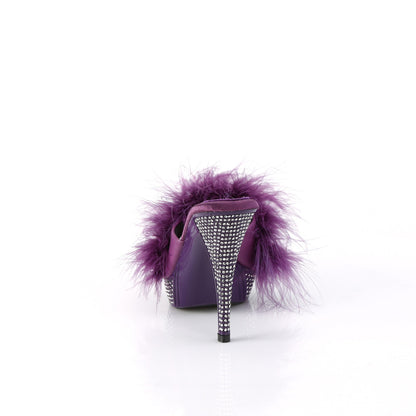 【FABULICIOUS】ELEGANT-401F シューズ Purple Marabou-Faux Leather/Purple【取寄】