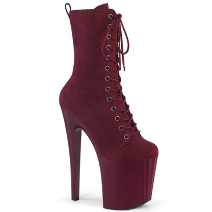 【PLEASER】ENCHANT-1040 シューズ Burgundy Faux Suede/Burgundy Matte【取寄】