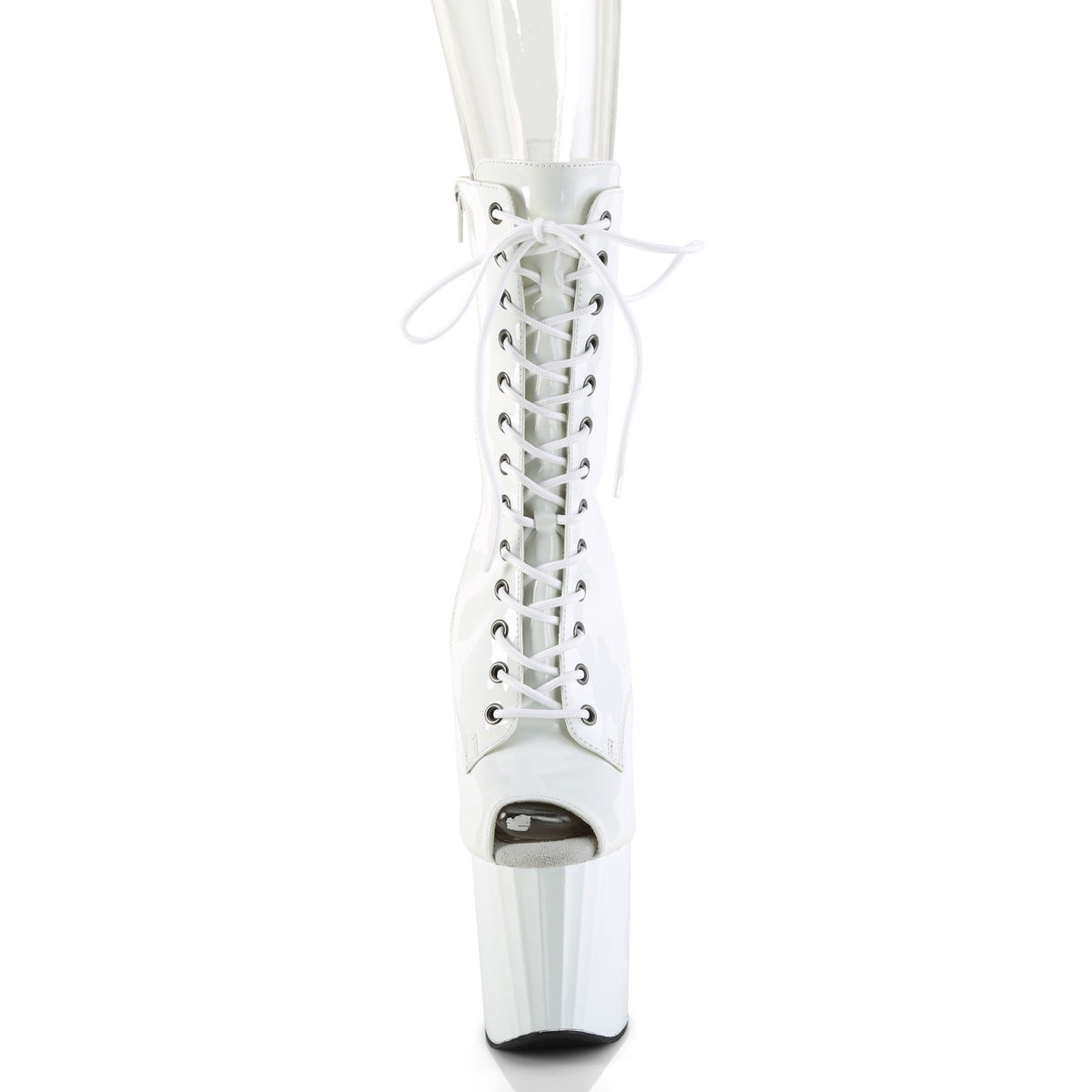 【PLEASER】ENCHANT-1041 シューズ Wht Pat/Wht【取寄】