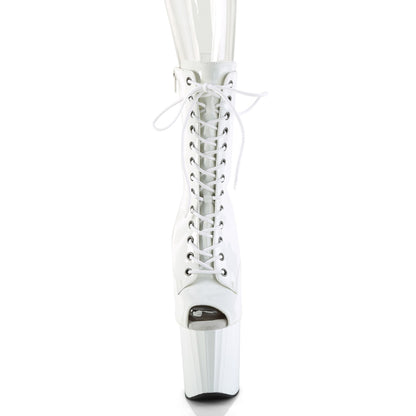 【PLEASER】ENCHANT-1041 プラットフォームシューズ Wht Pat/Wht【取寄】