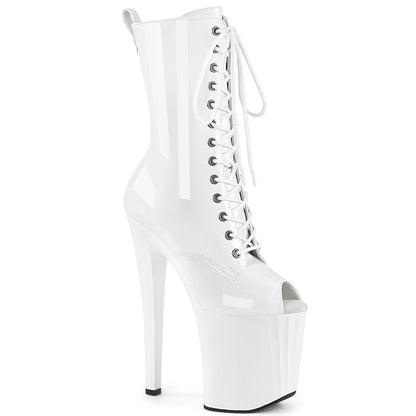 【PLEASER】ENCHANT-1041 シューズ Wht Pat/Wht【取寄】