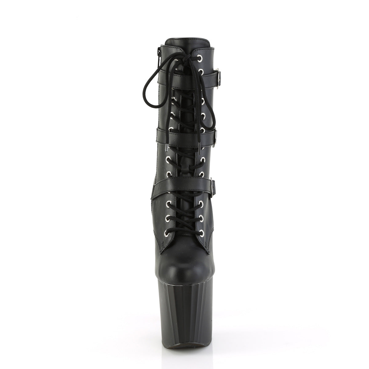 【PLEASER】ENCHANT-1043 シューズ Blk Faux Le/Blk Matte【取寄】