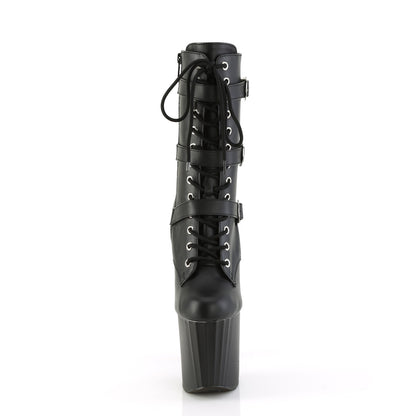 【PLEASER】ENCHANT-1043 シューズ Blk Faux Le/Blk Matte【取寄】