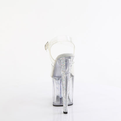 【PLEASER】ENCHANT-708AQUA-04 シューズ Clr/Clr-Slv Multi Glitter【取寄】