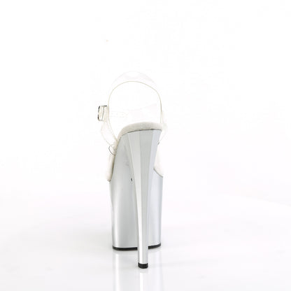 【PLEASER】ENCHANT-708LT-CIRCLE シューズ Clr/Slv-Slv Glitter【取寄】