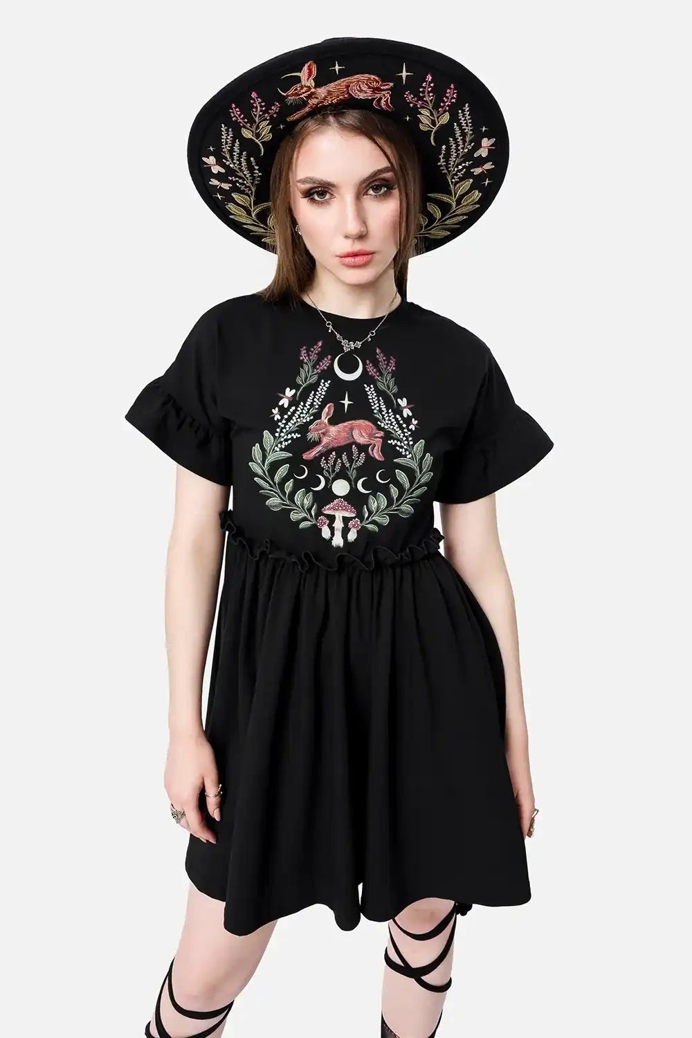 【RESTYLE】ドレス＊HARE MOON MINI DRESS-Sサイズ