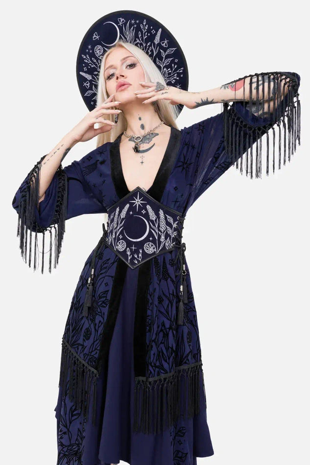 【RESTYLE】アウター＊ MOON GARDEN KIMONO【取寄】