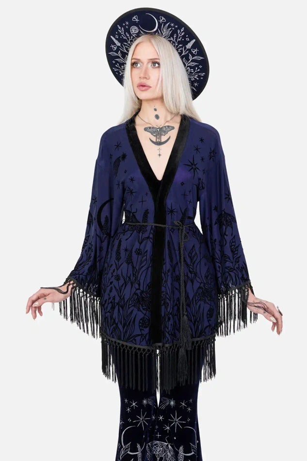 【RESTYLE】アウター＊ MOON GARDEN KIMONO【取寄】