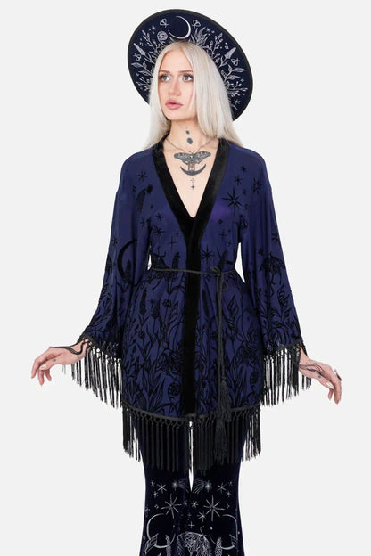 【RESTYLE】アウター＊ MOON GARDEN KIMONO【取寄】
