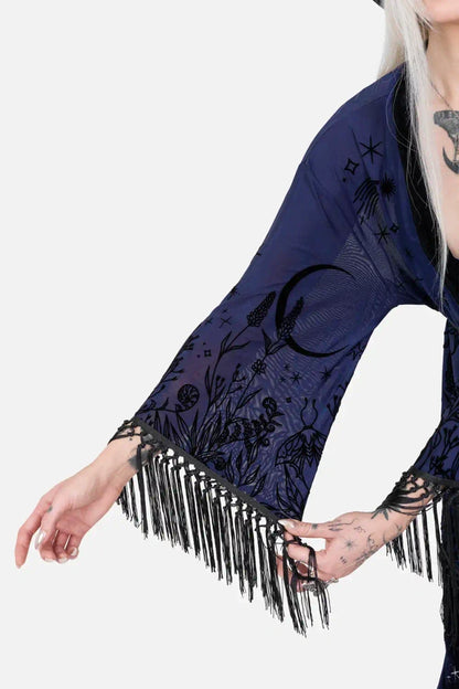 【RESTYLE】アウター＊ MOON GARDEN KIMONO【取寄】
