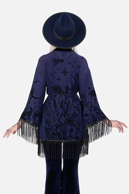 【RESTYLE】アウター＊ MOON GARDEN KIMONO【取寄】