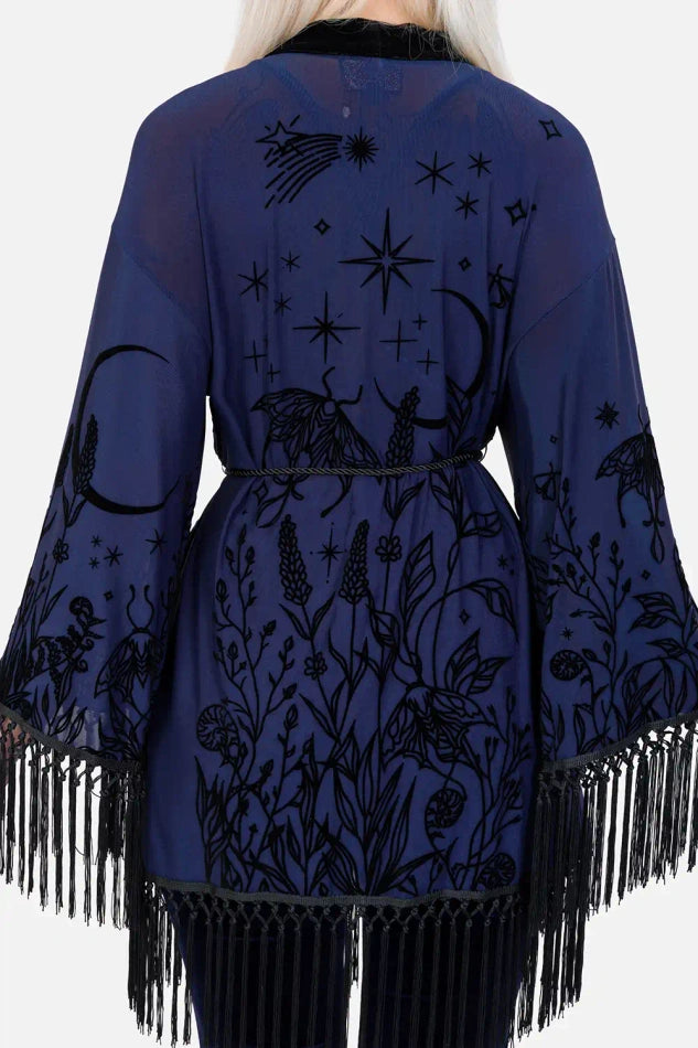 【RESTYLE】アウター＊ MOON GARDEN KIMONO【取寄】